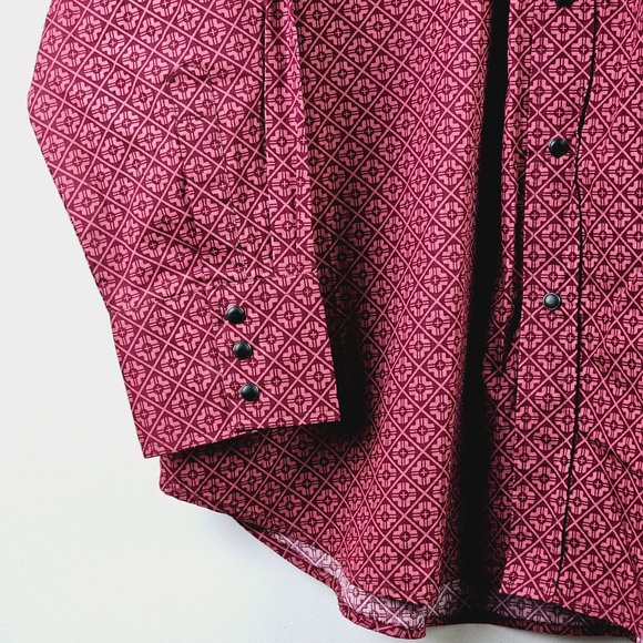 Ely Cattleman Long Sleeve Matte Snap Dress Shirt, XXL, NWT - Picture 5 of 8